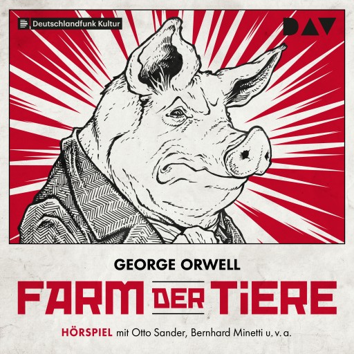 Portada del audiolibro «Farm der Tiere», de George Orwell