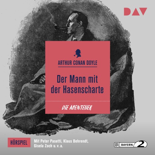 Portada del audiolibro «Der Mann mit der Hasenscharte», de Arthur Conan Doyle