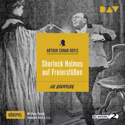 Portada del audiolibro «Sherlock Holmes auf Freiersfüßen», de Arthur Conan Doyle