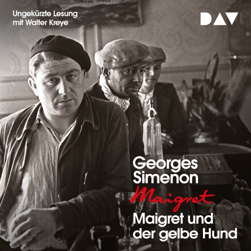 Portada del audiolibro «Maigret und der gelbe Hund», de Georges Simenon