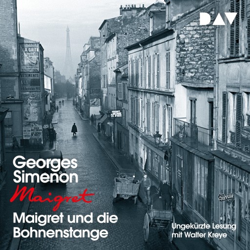 Portada del audiolibro «Maigret und die Bohnenstange», de Georges Simenon
