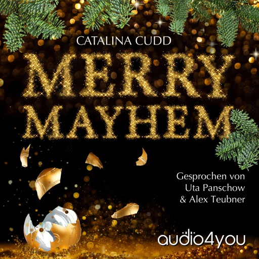 Portada del audiolibro «Merry Mayhem», de Catalina Cudd