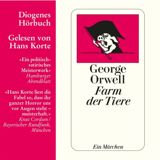 Portada del audiolibro «Farm der Tiere», de George Orwell
