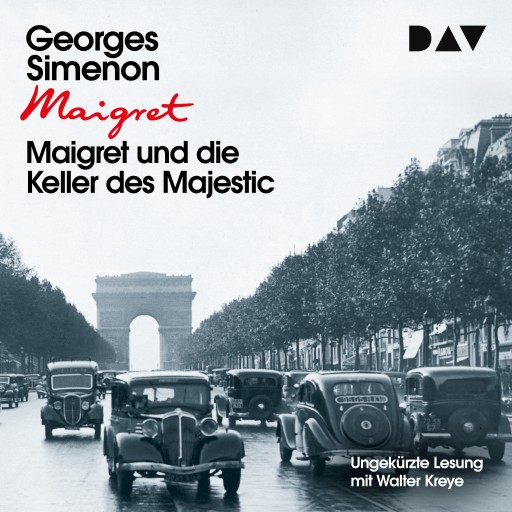 Portada del audiolibro «Maigret und die Keller des Majestic», de Georges Simenon