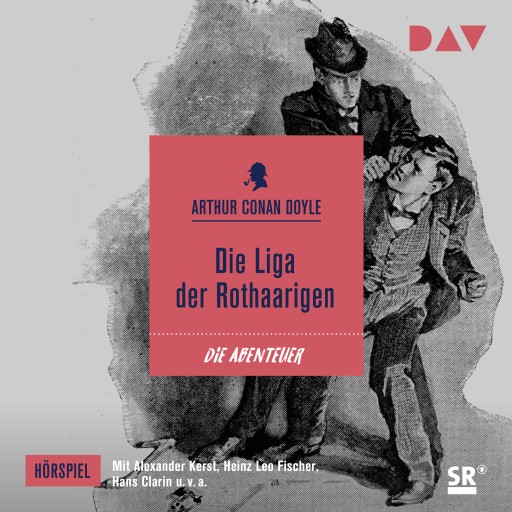 Portada del audiolibro «Die Liga der Rothaarigen», de Arthur Conan Doyle