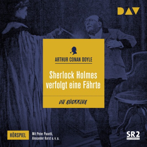 Portada del audiolibro «Sherlock Holmes verfolgt eine Fährte», de Arthur Conan Doyle