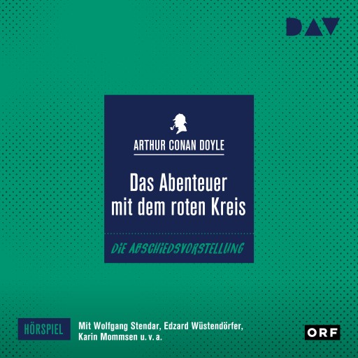 Portada del audiolibro «Das Abenteuer mit dem roten Kreis», de Arthur Conan Doyle