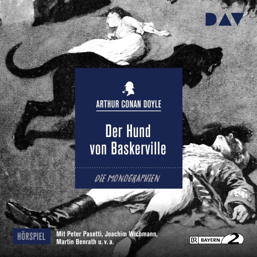 Portada del audiolibro «Der Hund von Baskerville», de Arthur Conan Doyle