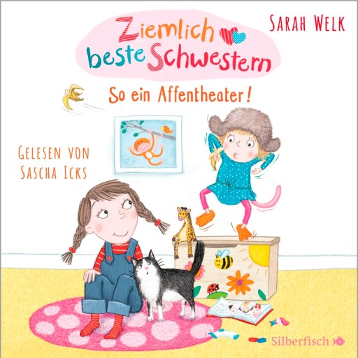Portada del audiolibro «Ziemlich beste Schwestern 2: So ein Affentheater!», de Sarah Welk