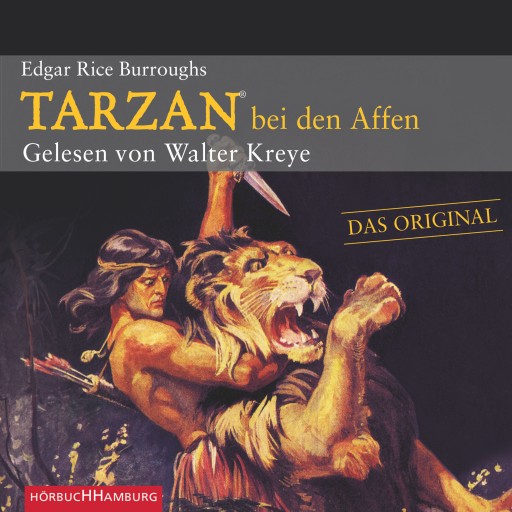 Portada del audiolibro «Tarzan bei den Affen», de Edgar Rice Burroughs