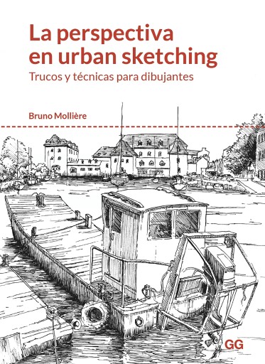Portada del libro «La perspectiva en urban sketching», de Bruno Mollière