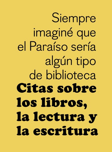 Portada del libro «Citas sobre los libros, la lectura y la escritura»