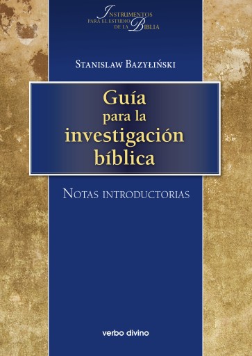 Portada del libro «Guía para la investigación bíblica», de Stanislaw Bazylinski