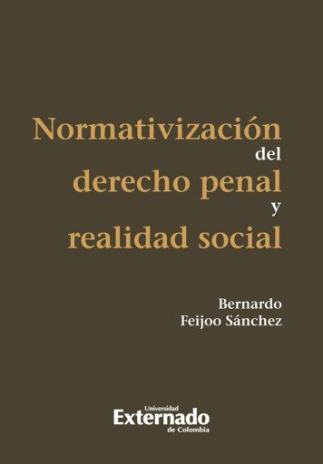 Portada del libro «Normativización del derecho penal y realidad social», de Feijoo Sánchez Bernardo