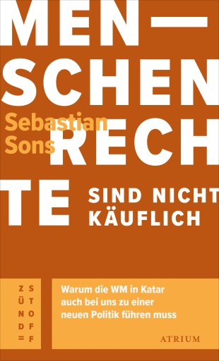 Portada del libro «Menschenrechte sind nicht käuflich», de Sebastian Sons