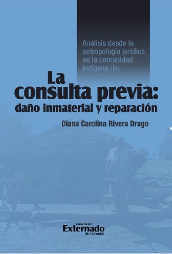 Portada del libro «La consulta previa: daño inmaterial y reparación», de Diana Carolina Rivera Drago