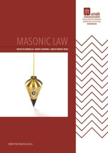 Portada del libro «Masonic Law», de Rodolfo Mantilla Jácome, Mario Guevara Mendoza