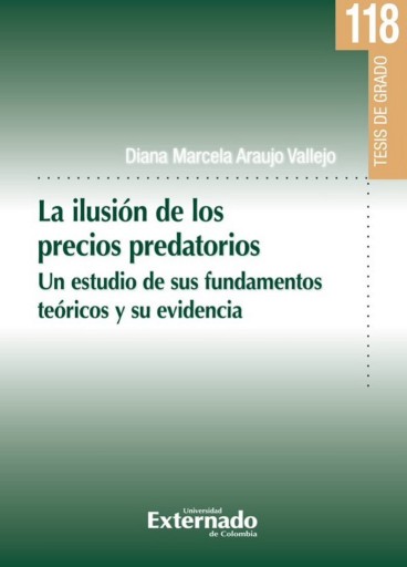 Portada del libro «La ilusión de los precios predatorios», de Diana Marcela Araujo Vallejo