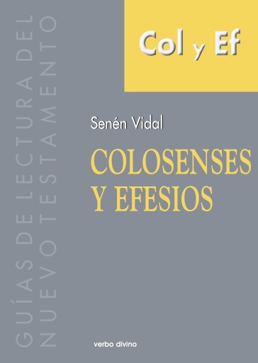 Portada del libro «Colosenses y Efesios», de Senén Vidal García