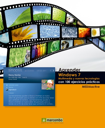 Aprender Windows 7 multimedia y nuevas Ttecnologias con 100 ejercicios prácticos imagen de portada