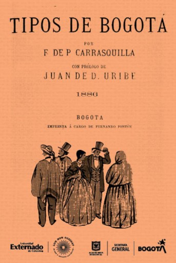 Portada del libro «Tipos de Bogotá», de Francisco De Paula Carrasquilla