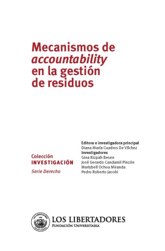 Mecanismos de accountability en la gestión de residuos