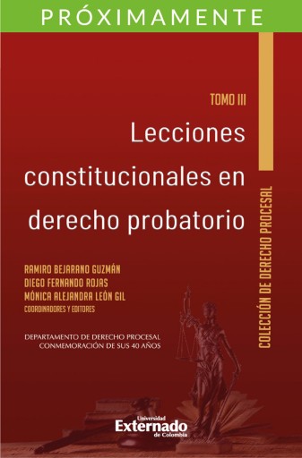 Portada del libro «Lecciones constitucionales de derecho probatorio. Tomo III.»
