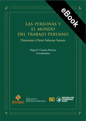 Portada del libro «Las personas y el mundo del trabajo peruano»
