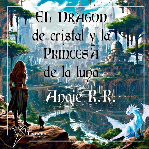 Portada del audiolibro «El dragón de cristal y la princesa de la luna», de Angie R.R.