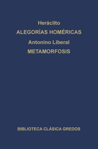 Alegorías de Homero. Metamorfosis. imagen de portada