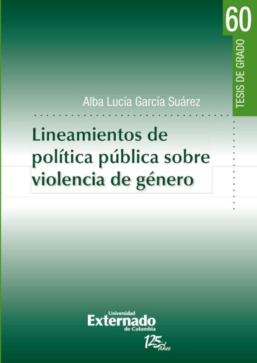 Portada del libro «Lineamientos de política pública sobre violencia de género», de Alba Lucía García Suárez