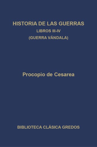 Historia de las guerras. Libros III-IV. Guerra vándala.