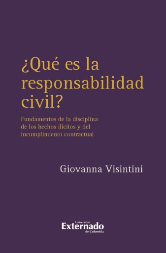 Portada del libro «¿Qué es la responsabilidad civil?», de Giovanna Visintini