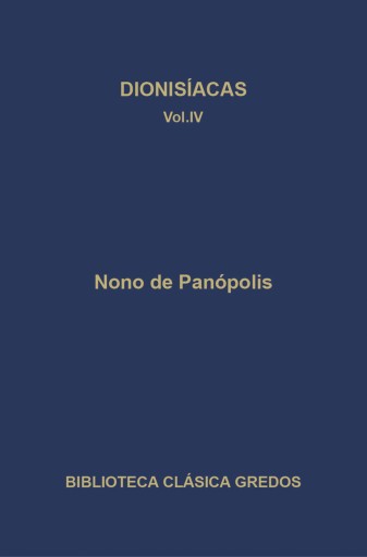 Dionisíacas. Cantos XXXVII - XLVIII