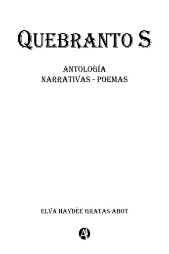 Portada del libro «Quebranto S», de Elva Haydée Gratas Abot