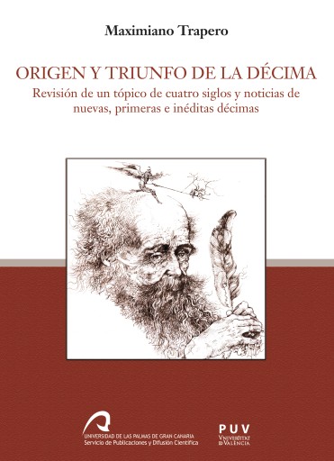 Portada del libro «Origen y triunfo de la décima», de Maximiano Trapero Trapero