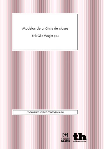 Portada del libro «Modelos de análisis de clases», de Erik Olin Wright, Richard Breen
