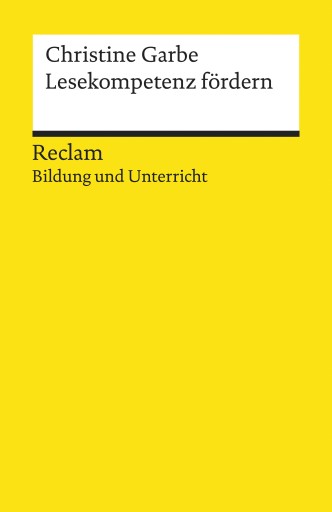 Portada del libro «Lesekompetenz fördern», de Christine Garbe