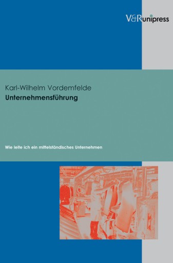 Portada del libro «Unternehmensführung», de Karl-Wilhelm Vordemfelde