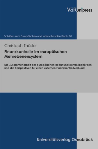 Portada del libro «Finanzkontrolle im europäischen Mehrebenensystem», de Christoph Thäsler