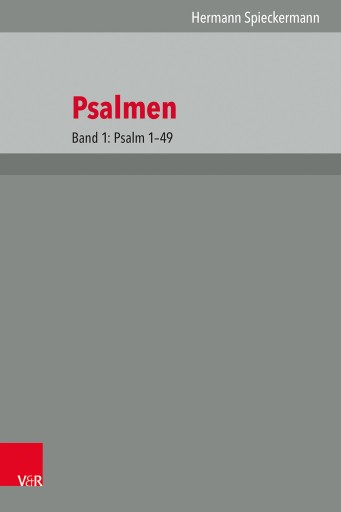 Portada del libro «Psalmen», de Hermann Spieckermann