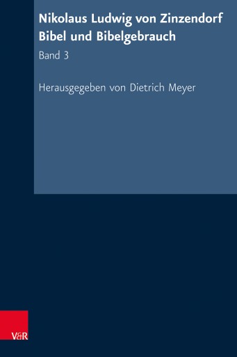 Portada del libro «Nikolaus Ludwig von Zinzendorf: Bibel und Bibelgebrauch»