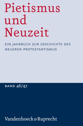 Portada del libro «Pietismus und Neuzeit Band 46/47 – 2020/2021»