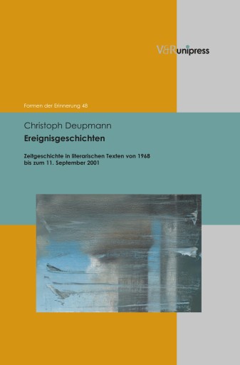 Portada del libro «Ereignisgeschichten», de Christoph Deupmann