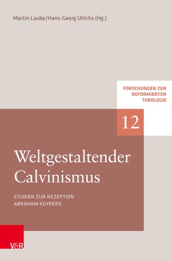 Portada del libro «Weltgestaltender Calvinismus»