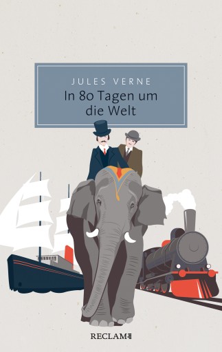 Portada del libro «In 80 Tagen um die Welt», de Jules Verne