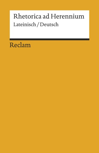 Portada del libro «Rhetorica ad Herennium. Lateinisch/Deutsch»