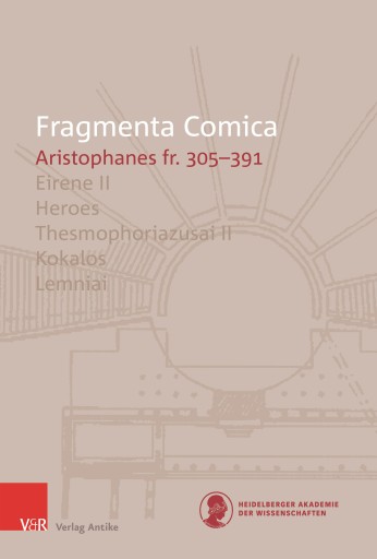 Portada del libro «FrC 10.6 Aristophanes Eirene II – Lemniai (fr. 305-391)», de Olimpia Imperio