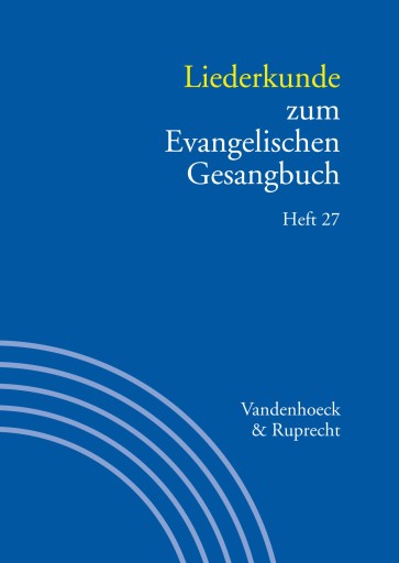 Portada del libro «Liederkunde zum Evangelischen Gesangbuch. Heft 27»