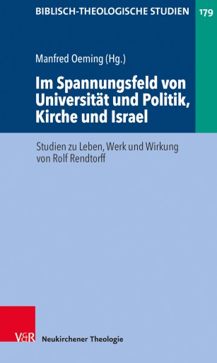 Portada del libro «Im Spannungsfeld von Universität und Politik, Kirche und Israel»
